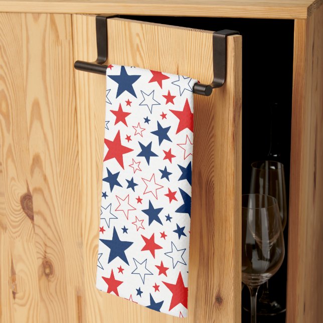 Küchentücher Patriotische Stars (Drittel gefaltet)