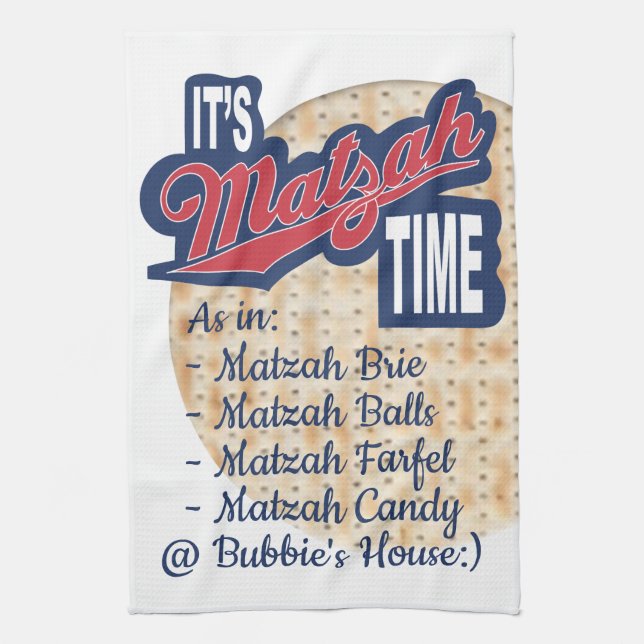 Küchentücher "Pessach IT S Matzah TIME" (Vertikal)