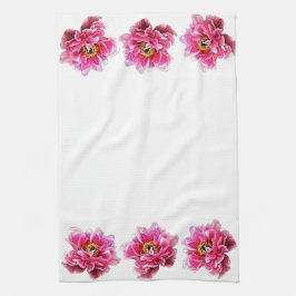 Küchentücher - Rosa Zinnspitzen