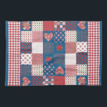 Küchentücher, Teetücher, Imitate Patchwork, Gingha Geschirrtuch<br><div class="desc">Ein schicker Küchentuch oder Teetücher im Landhausstil,  mit einem Imitat-Flickwerk verschiedener "Herz und Rose-Koordinationsmuster,  kombiniert mit einem passenden Karo Gingham. Teil der Posh & Painterly 'Hearts & Rose Kollektion.</div>