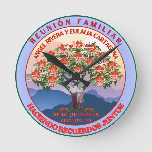 Küchenuhr Runde Wanduhr (Vorderseite)