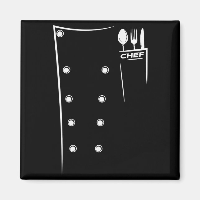 Küchenutensilien Design Chef Kochoutfit  Magnet (Vorne)