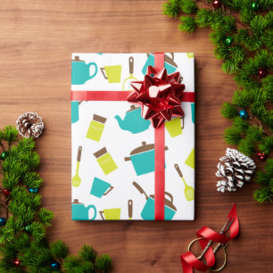 Küchenutensilien, Kochgeschirr, Geschirr, Küchenge Geschenkpapier