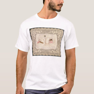 Küchenvortrag Frau-Caudles, viktorianische Karte T-Shirt