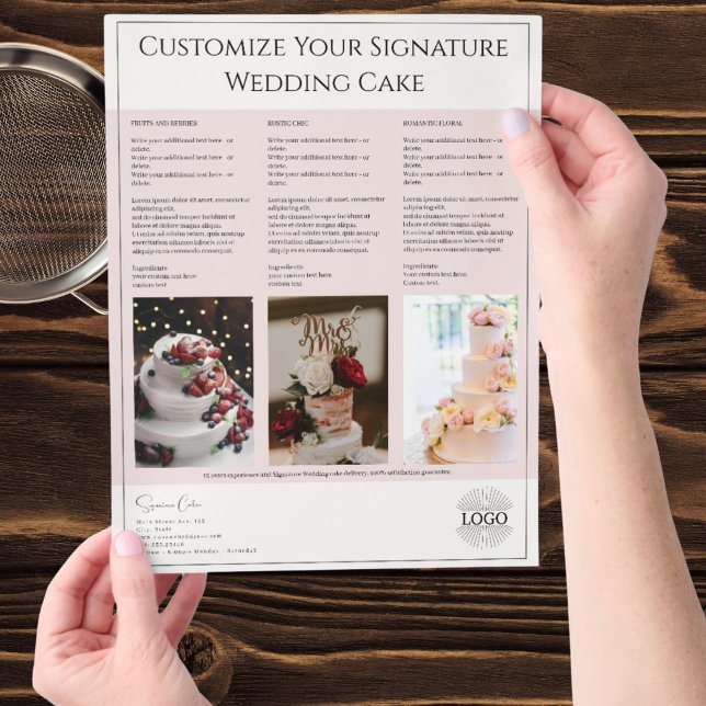 Kuchenwerbung Flyer (Cake Advertising Flyer)