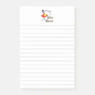 Küchenzauberer Retro linierte Post-it-Notizen Post-it Klebezettel