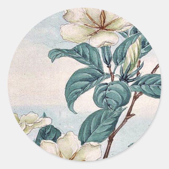 Kuchi nashi - Capjasmine / Megata Morikaga Uk Runder Aufkleber (Vorderseite)