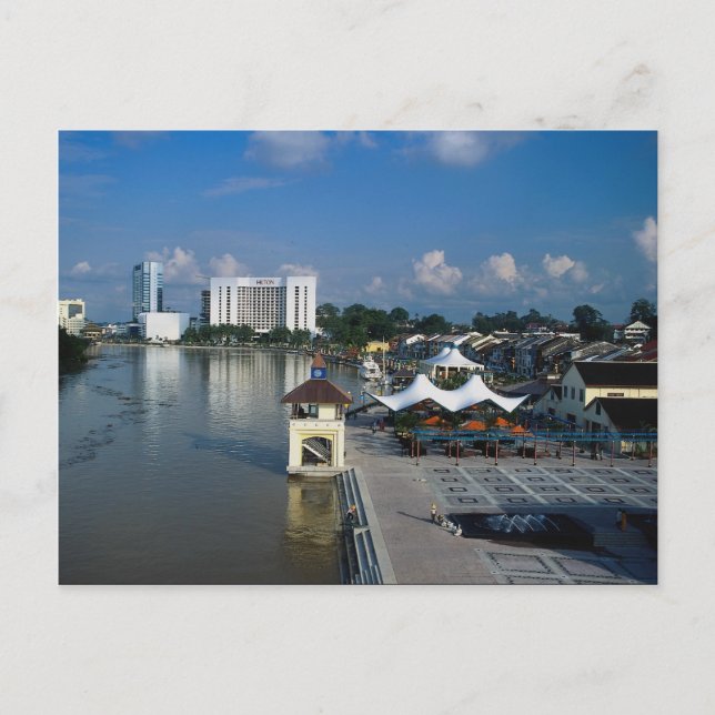 Kuching, Hauptstadt von Sarawak, Malaysia Postkarte (Vorderseite)