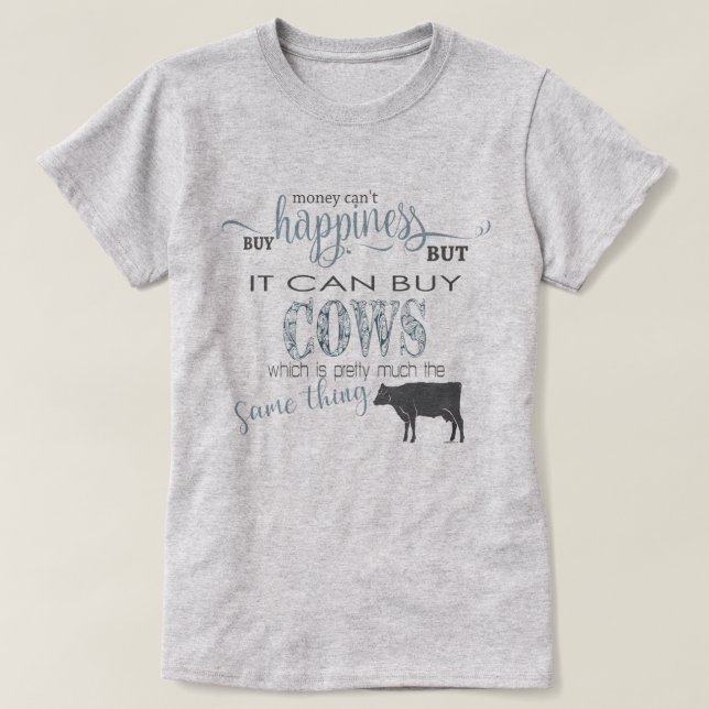 KUCHLOVER | Geld kann Glück nicht kaufen T-Shirt (Design vorne)