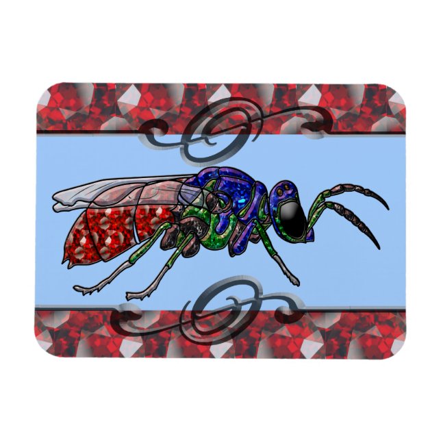 Kuckoo Wasp Magnet (Horizontal)