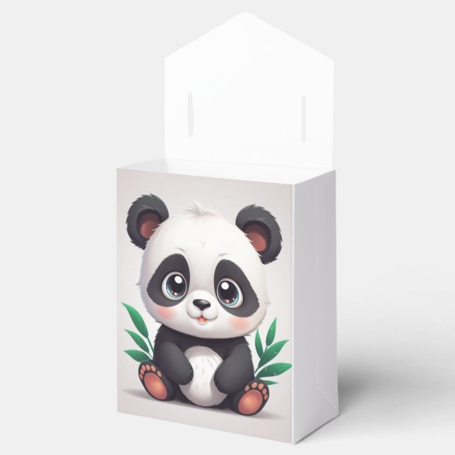 Kudlicher Panda Geschenkschachtel (Geöffnet)