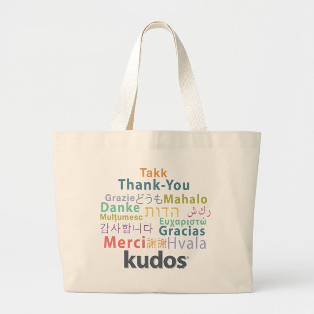 Kudos® Dankes- Jumbo Stoffbeutel (Vorne)