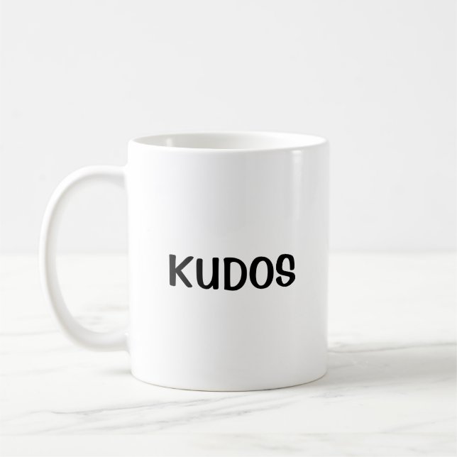 Kudos - Funny Coffee Tasse für LinkedIn-Benutzer (Links)