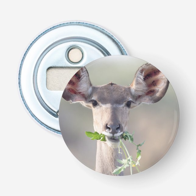 Kudu-Portrait Flaschenöffner (Vorderseite)