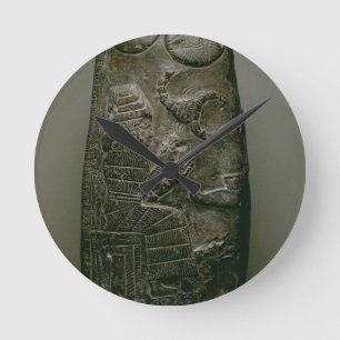 Kudurru of Nazimaruttash, King of Babylon, c.1328- Runde Wanduhr