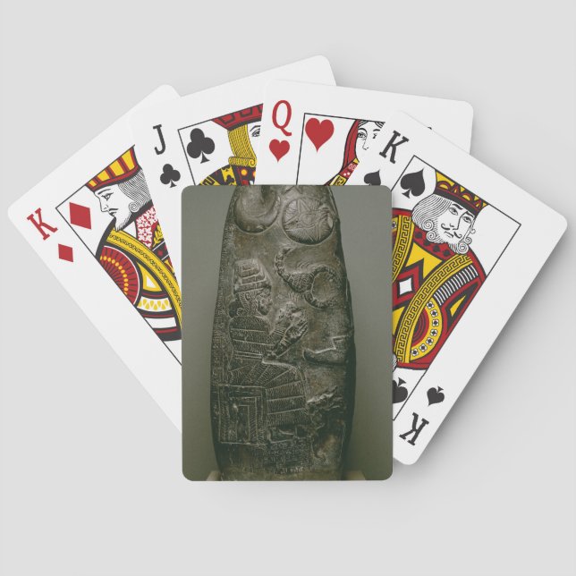 Kudurru of Nazimaruttash, King of Babylon, c.1328- Spielkarten (Rückseite)