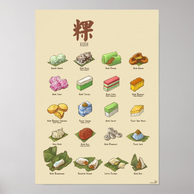 Kueh | 粿 I (A3) Poster (Vorne)