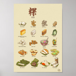Kueh   粿 IV (A4) Plakat