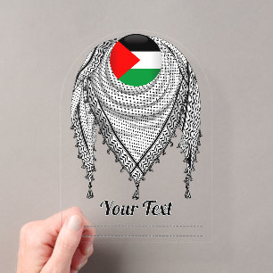 Kuffiyeh Palästinensertuch Traditioneller Stoff Acryleinladungen