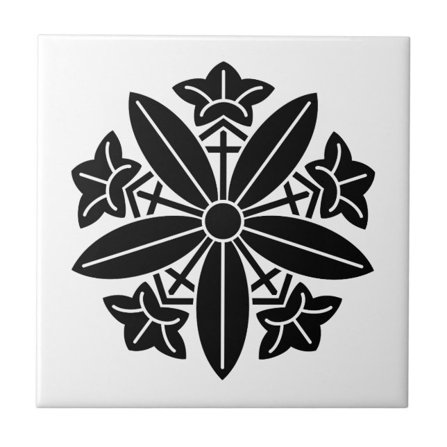 Kuga-Enzian-Rad Fliese (Vorderseite)