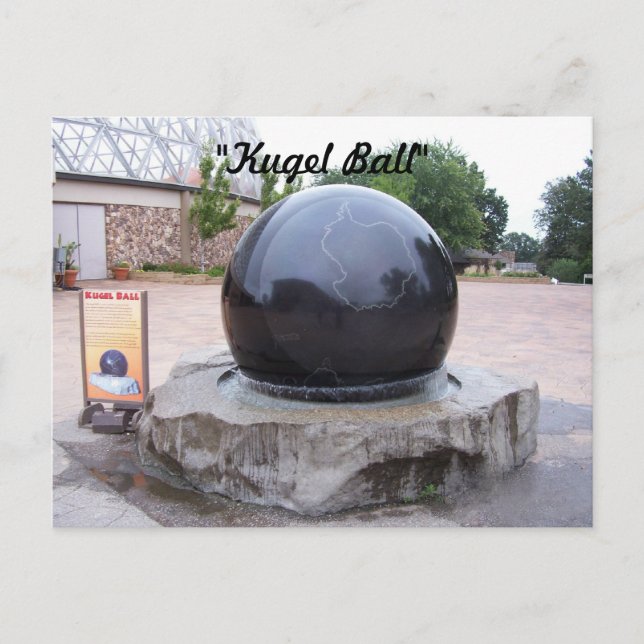 Kugel Ball Postkarte (Vorderseite)