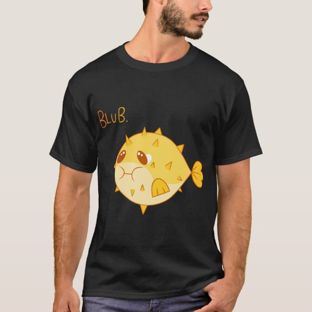Kugelfisch â€˜Blubâ€™ Design T-Shirt (Vorderseite)