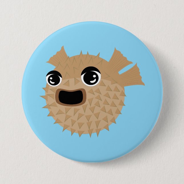 Kugelfisch Button (Vorderseite)