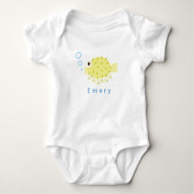Kugelfisch individuell benannter Baby-Body