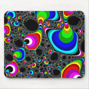 Kugelförmiger Regenbogen - Fraktal Mousepad