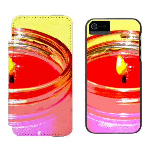 Kugelkerzenkunst Pop Incipio Watson™ iPhone 5 Geldbörsen Hülle