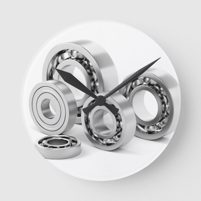 Kugellager mit unterschiedlichen Größen Runde Wanduhr (Vorderseite)