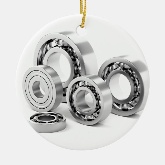 Kugellager mit verschiedenen Größen Keramik Ornament (Vorne)