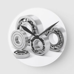 Kugellager mit verschiedenen Größen Runde Wanduhr