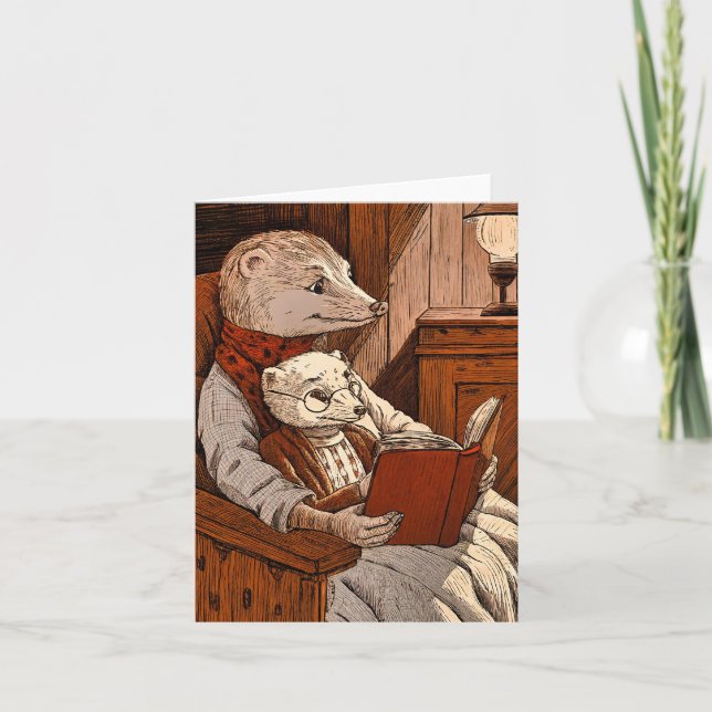 Kugeln lesen ein Buch Karte (Vorderseite)