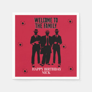 Kugeln und Gangster-Party-Servietten Serviette