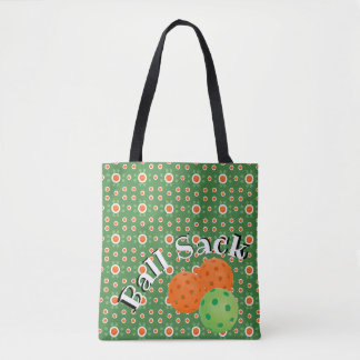 Kugelschreiber für Pickleballs - grün und orange Tasche