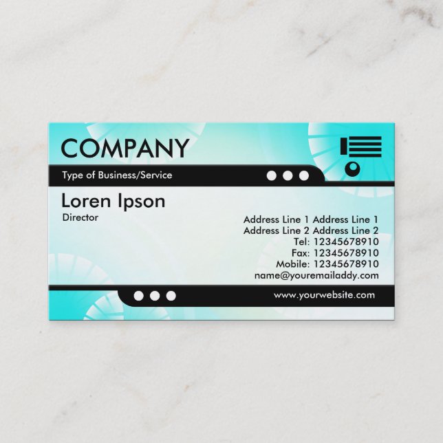 Kugelzug - Abstrakt 02 Visitenkarte (Vorderseite)