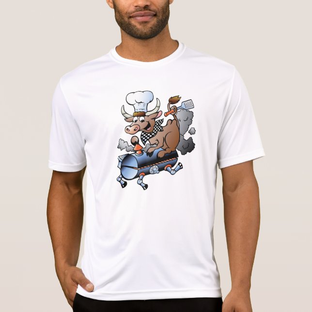 Kuh aktives T-Shirt reitenein GRILLEN Männer (Vorderseite)