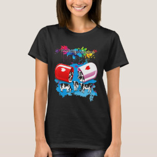 Kuh Antidepressiv Antidepressiva Niedlicher Hund N T-Shirt