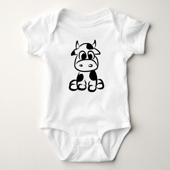 Kuh-Baby-Bodysuit Baby Strampler (Vorderseite)