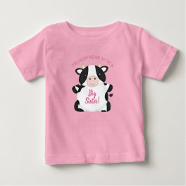 Kuh Baby Dusche Farm Pink Girl Baby T-shirt