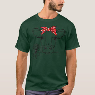 Kuh Bandana Daisy Blume Bauer Kuh Lover Not T-Shirt