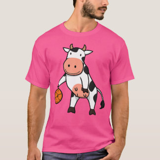Kuh Basketball Ironic Ball Sports Hobby T-Shirt