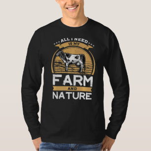 Kuh Bauer Alles, was ich brauche, ist meine Farm u T-Shirt