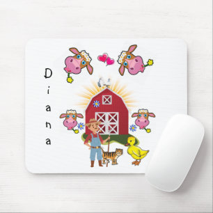 Kuh Bauer Gelbe Enten Maus Pad! Mousepad