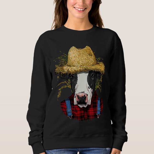 Kuh-Bauer Landwirtschaft Rancher Farm Sweatshirt (Vorderseite)