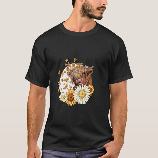 Kuh-Blume Heute Heifer Kuh Mädchen und Bauer Kuh T-Shirt (Vorderseite)