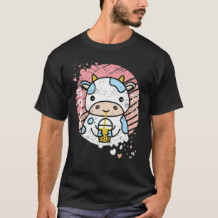 Kuh-Boba-Tee-Bubble-Tee-Neko-Frauen-Mädchen-Gesche T-Shirt