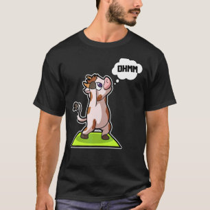 Kuh Calf Yoga Posen Sport Gymnastik Ohm Herzschlag T-Shirt