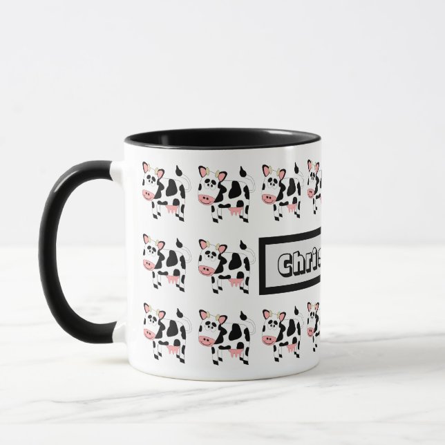 Kuh-Design für Tasse (Links)